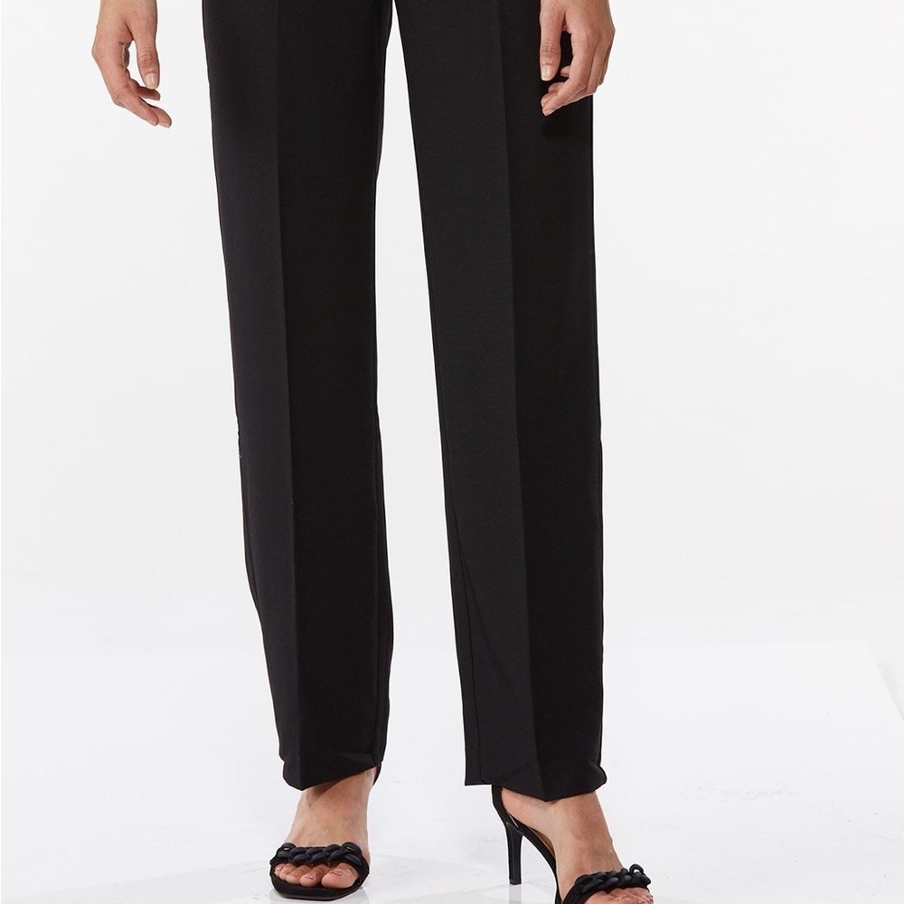 NWT Cato Sleek Black Dress Business Pants Elastic Waist women’s 8P - Picture 7 of 13